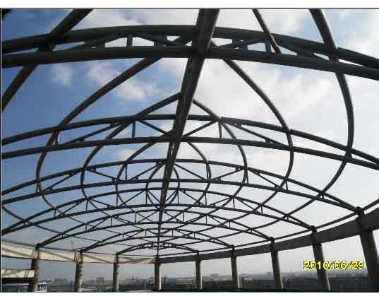 鸡西中煤朔州宾馆管桁架工程